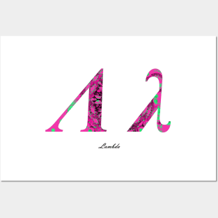 Lambda Greek Alphabet Posters and Art